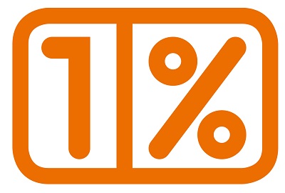1%